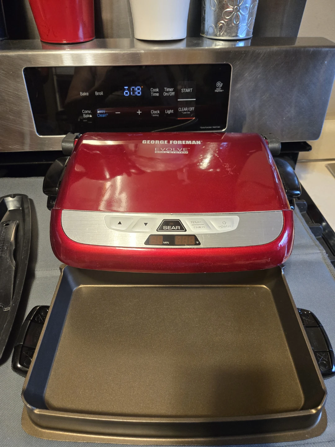 George Foreman Evolve Grill System with Baking Pan