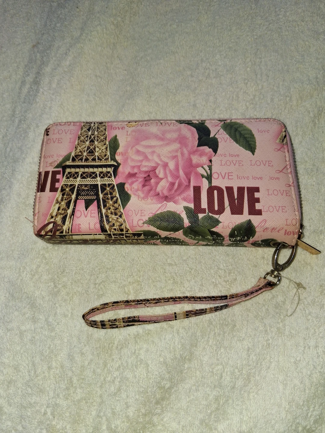 Pink Paris Theme Wristlet Wallet - photo 3