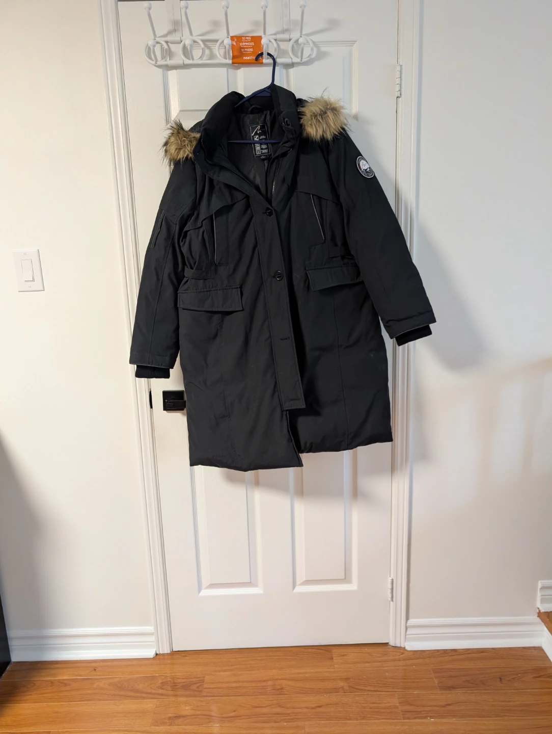 Woods black winter parka
