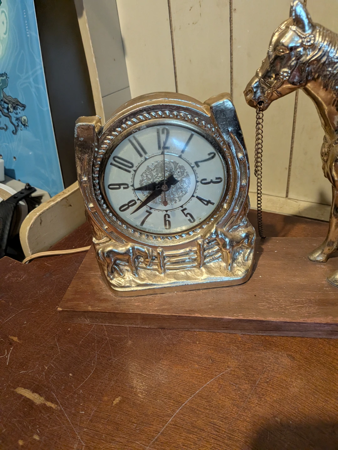 Vintage Western Horse Clock - photo 2
