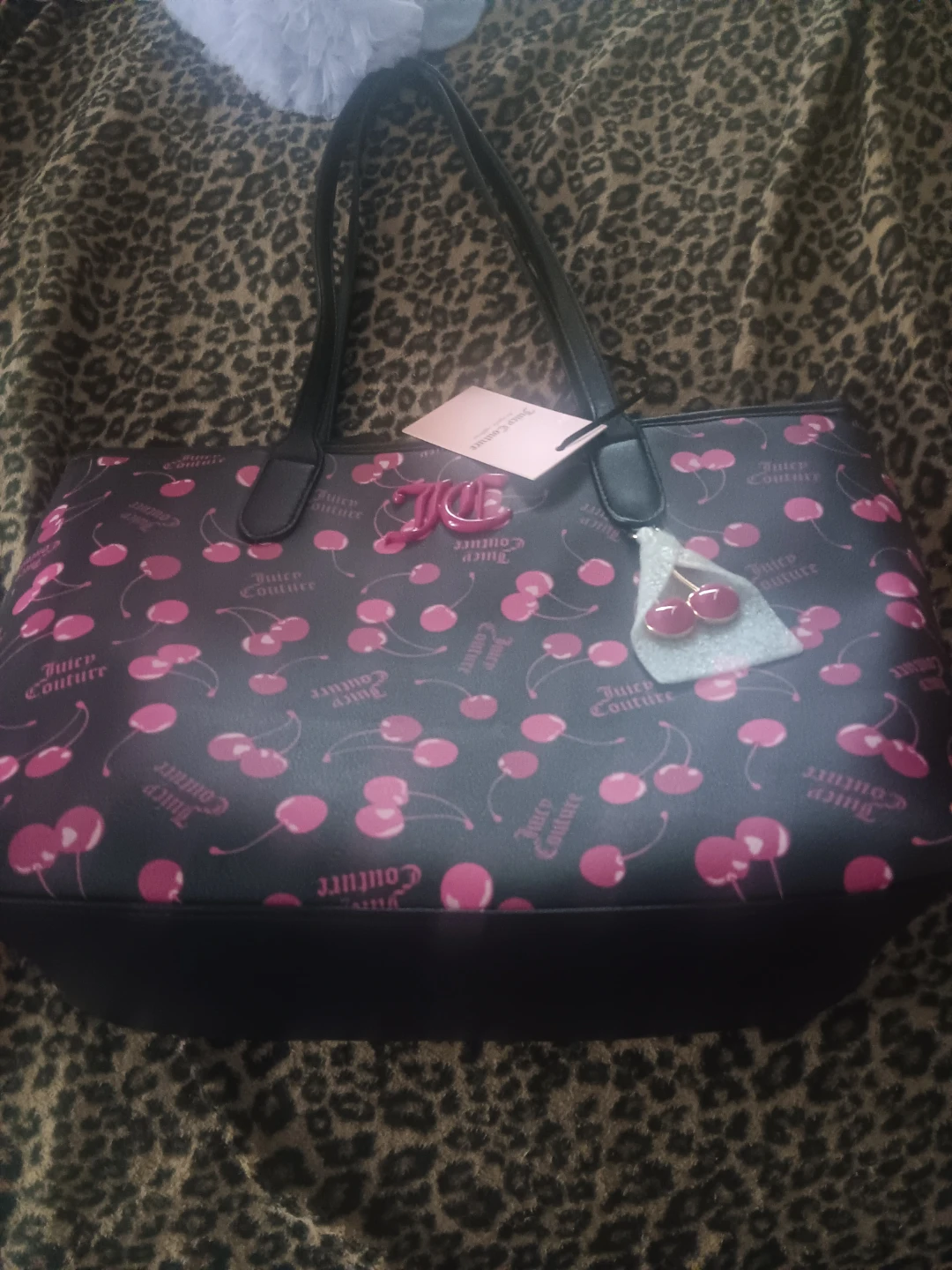 Juicy Couture Cherry Print Tote Bag