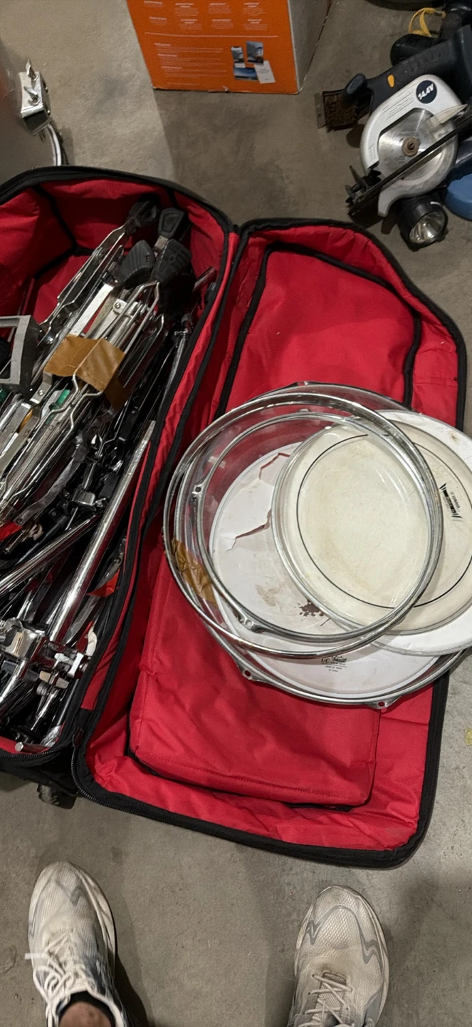 Danmar Bass Drum with Drum Hardware and Case - photo 3