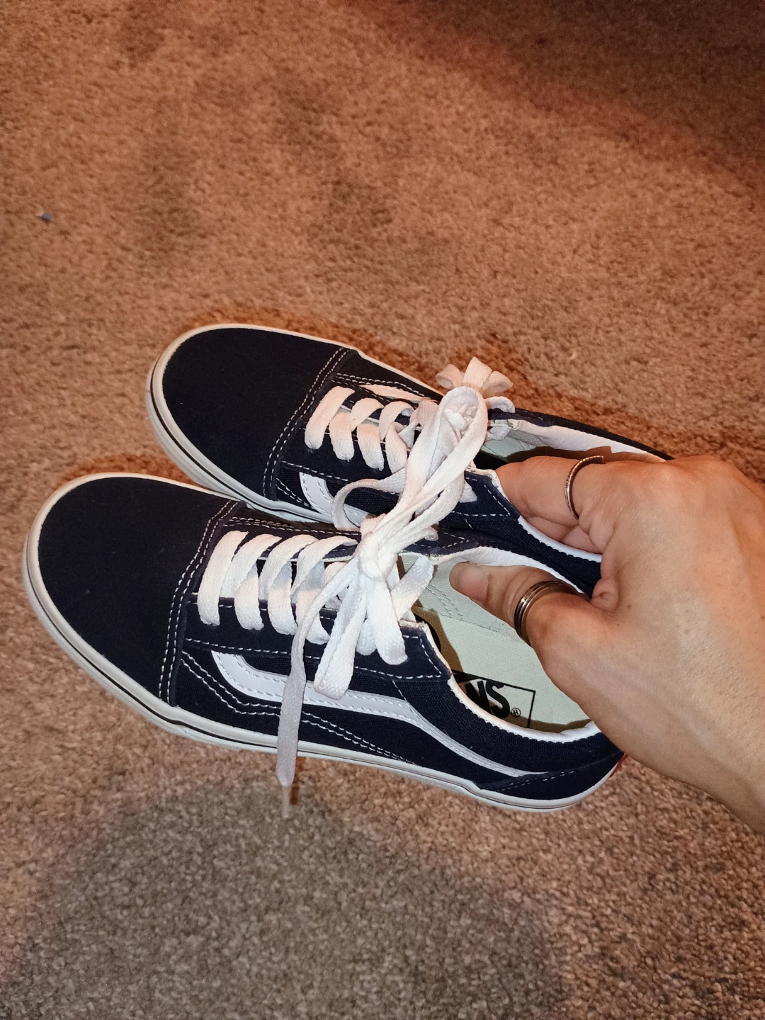 Kids Vans Old Skool Black and White Sneakers - photo 3