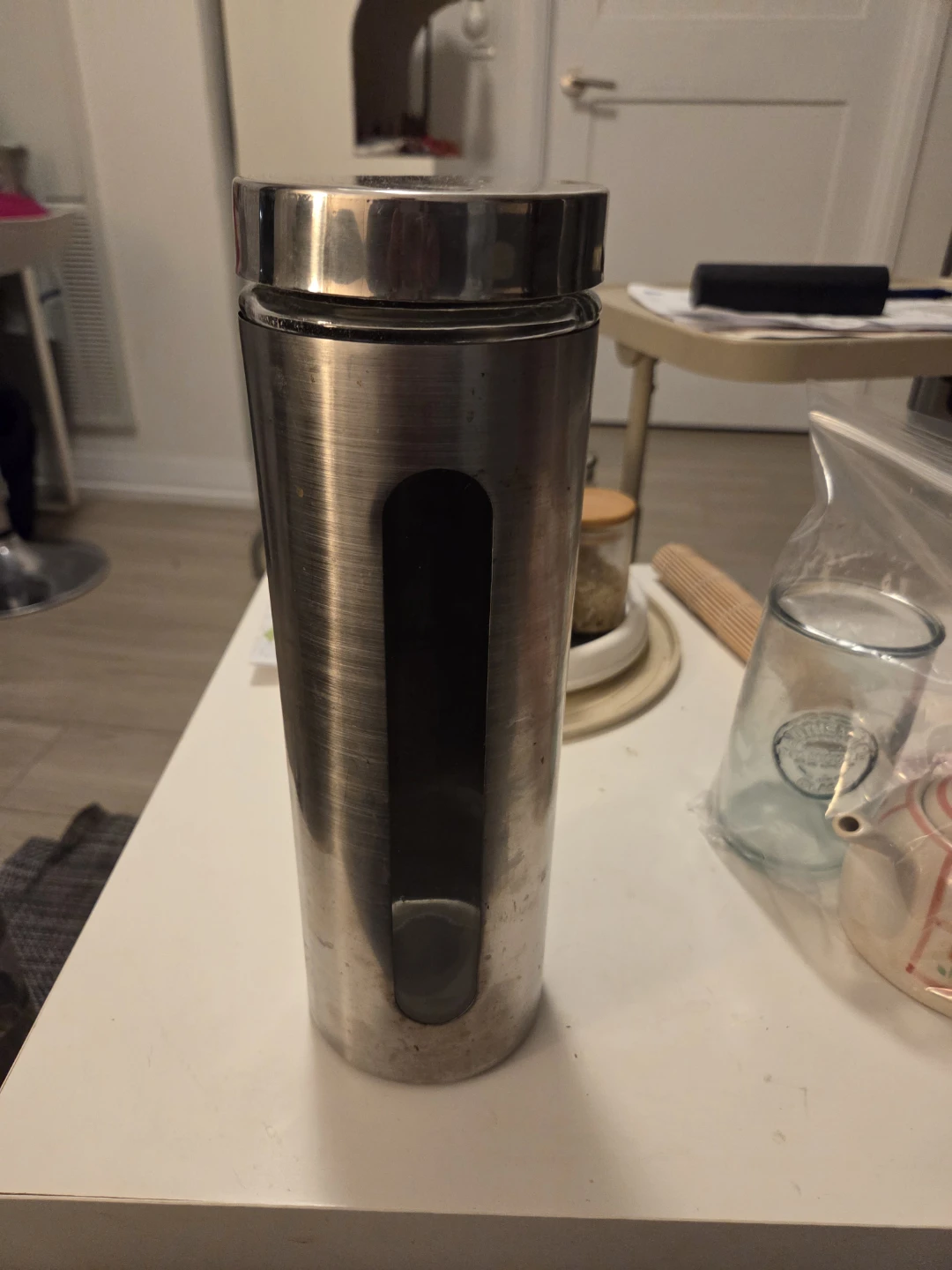Stainless steel kitchen storage canister - photo 2