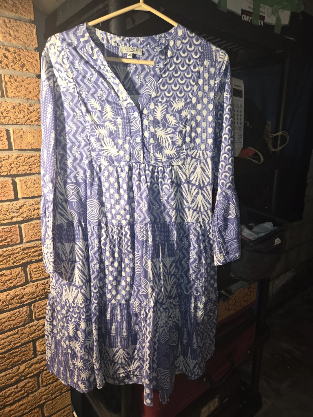 Vicci Blue Patterned Dress
