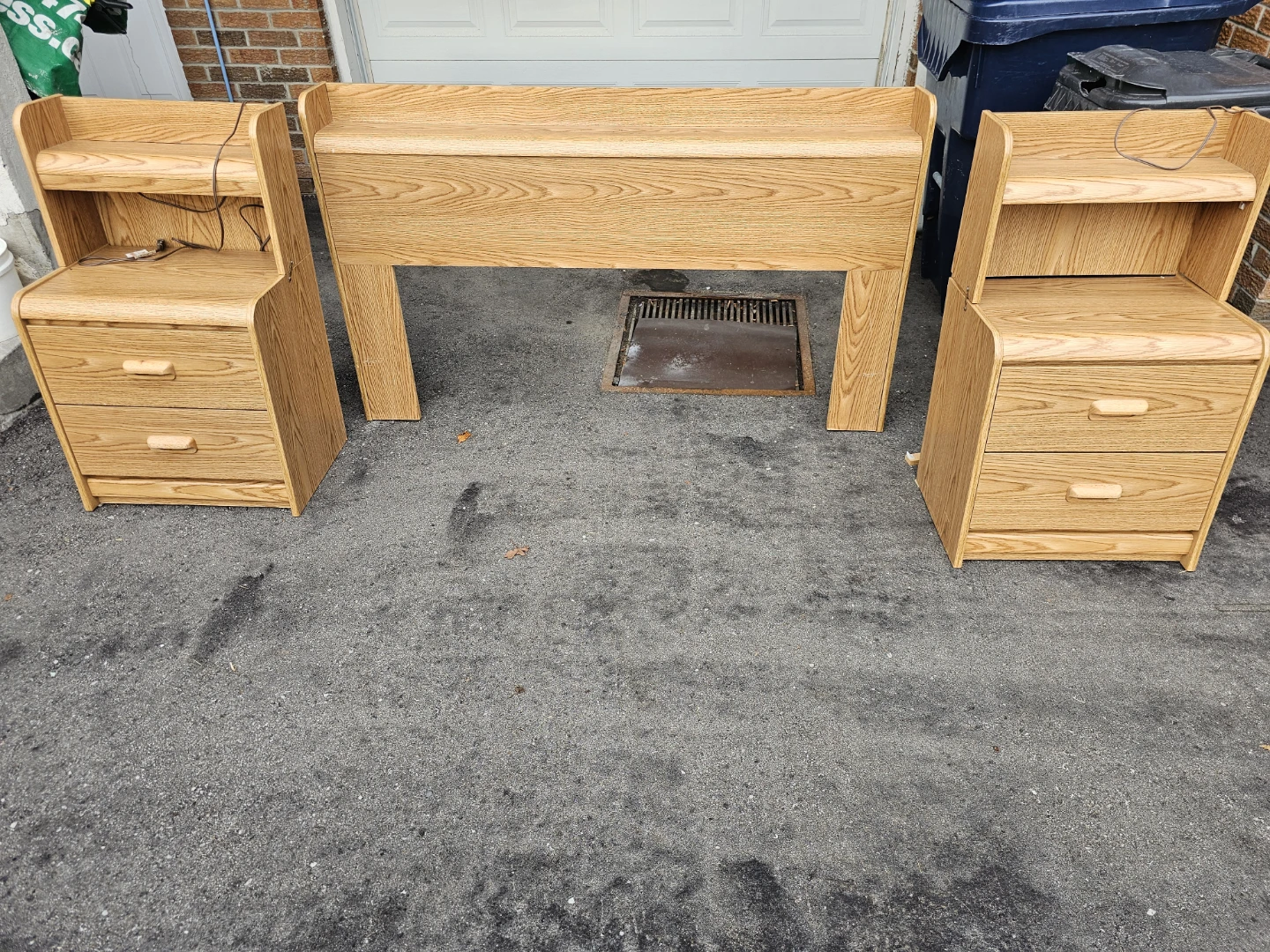 Vintage Oak Bedroom Furniture Set - photo 2