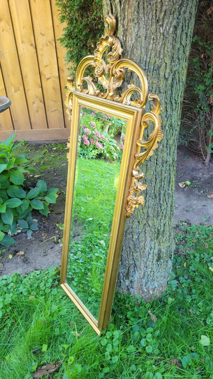 Vintage Ornate Gold Rectangular Wall Mirror. Full Length Mirror - photo 2