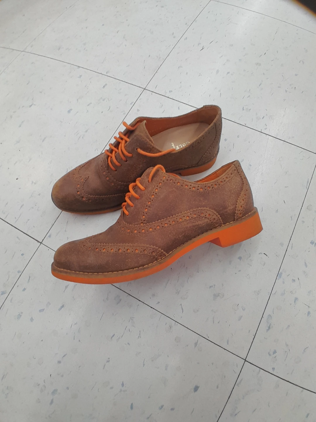 Cole Haan Suede Wingtip Shoes For Boys/Teens Size 5 - photo 4