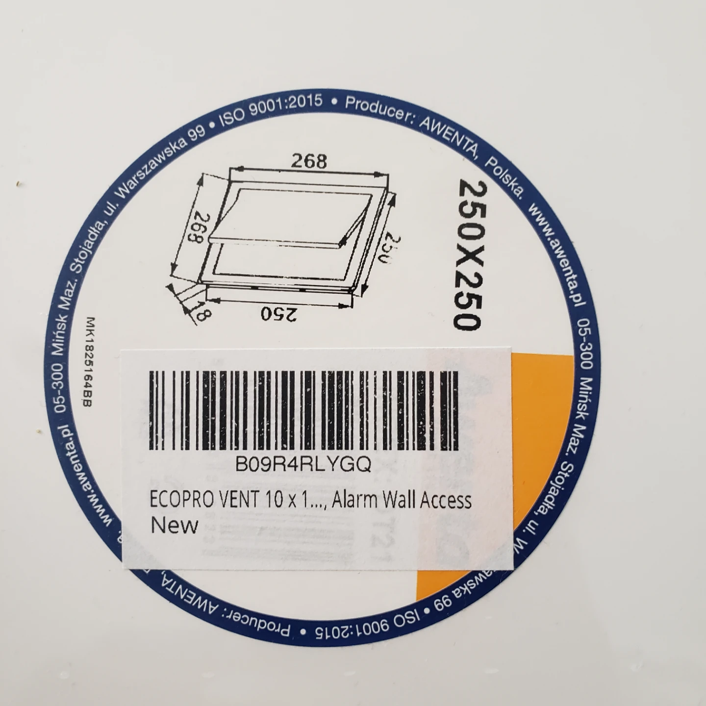 Awenta Ecopro Wall Access Panel 250x250mm - photo 2