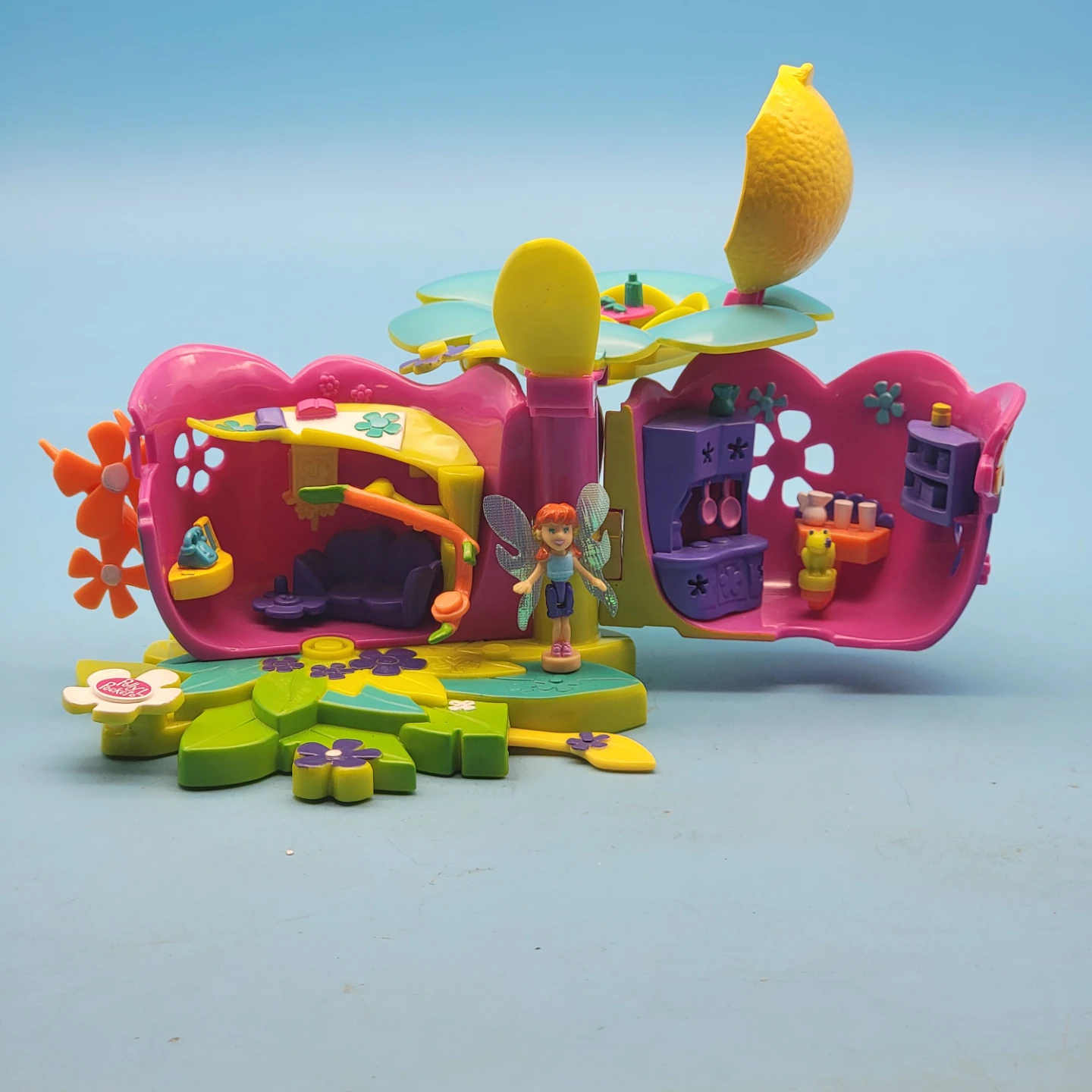 Polly Pocket (2001) Flower Fairies Petal Playhouse Playset - photo 2