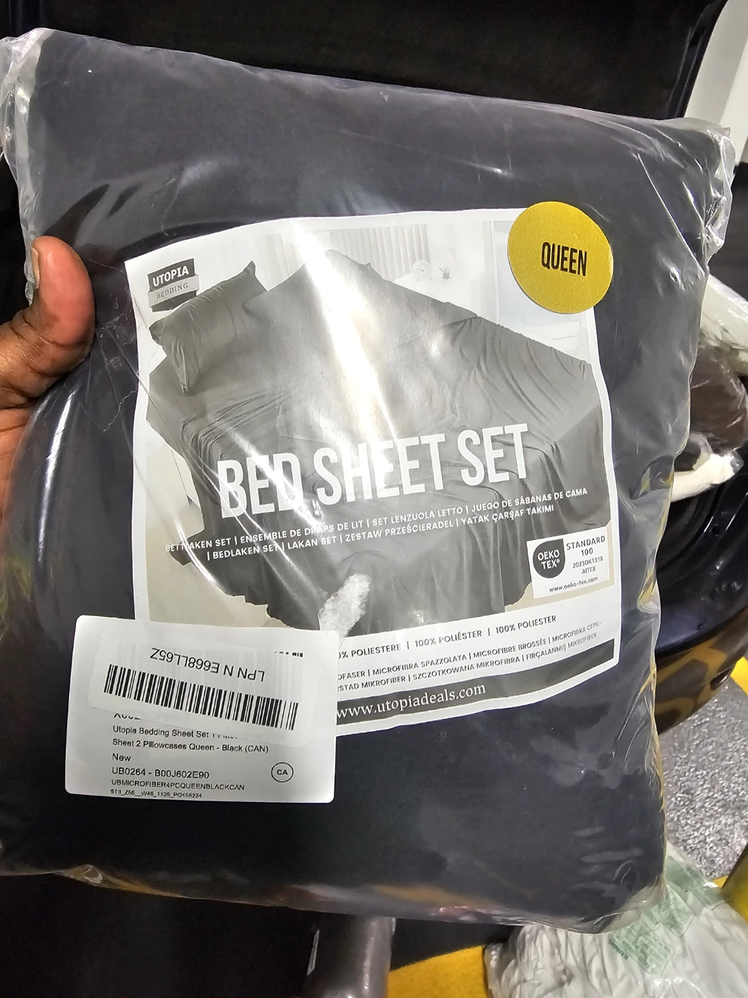 3pcs Soft Grey Bed Sheet Set - photo 4