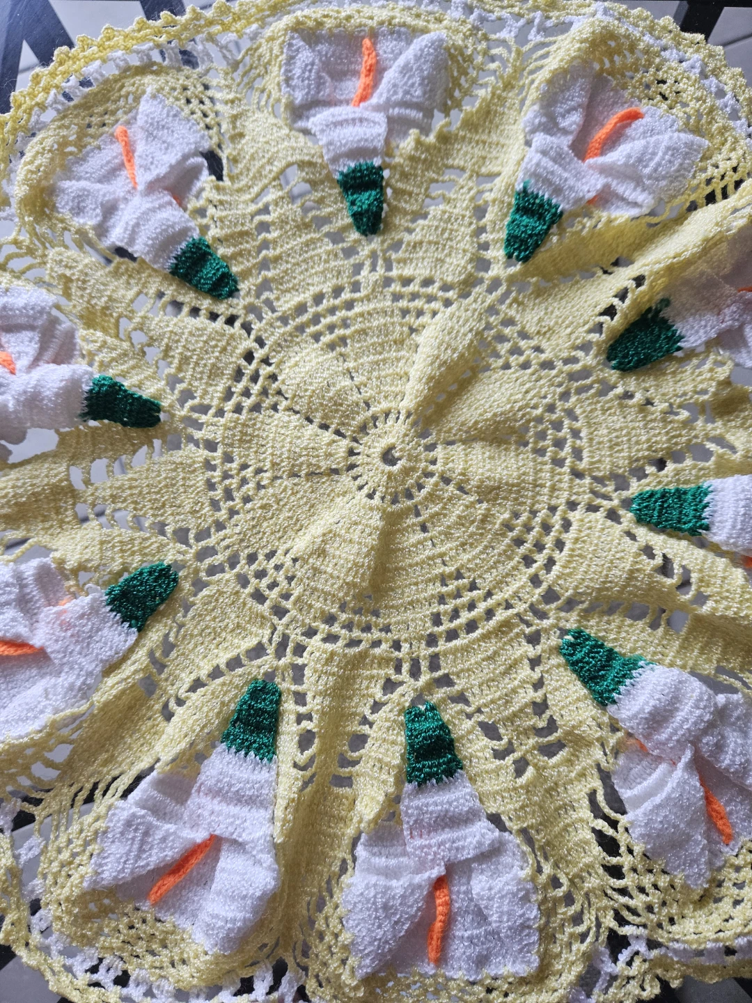 Handmade Crochet Calla 3D Lily Doily - photo 2