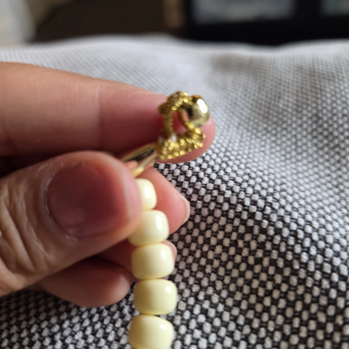 Cream Prayer Beads - photo 5