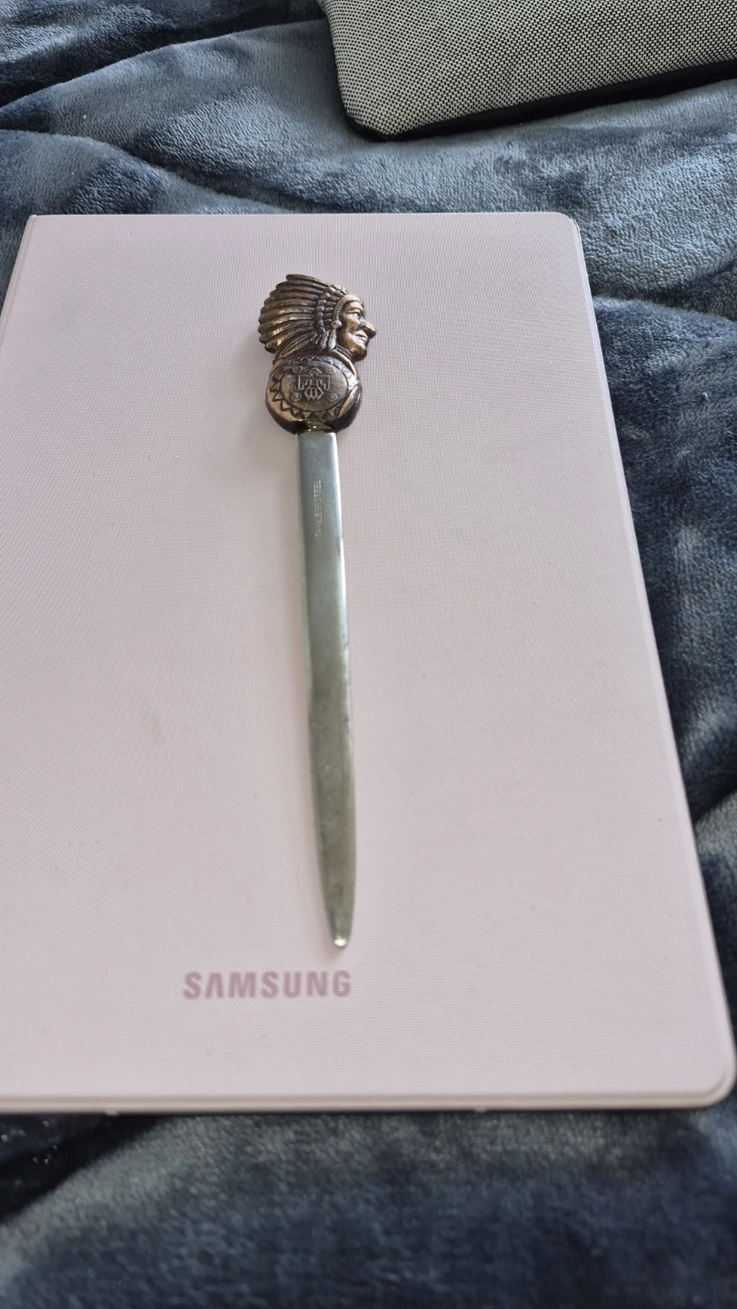 Vintage Native American Motif Letter Opener
