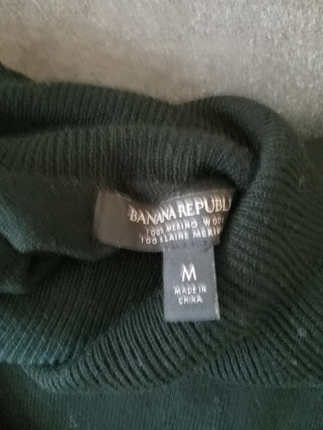Banana Republic 100% Merino Wool Turtleneck - Black - photo 2