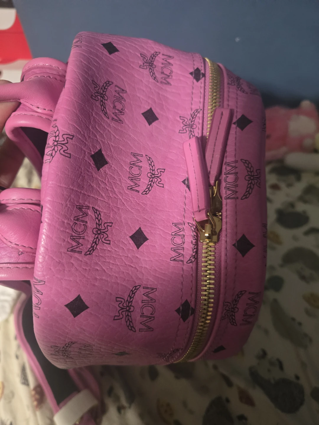 MCM Stark Backpack in Pink - photo 3