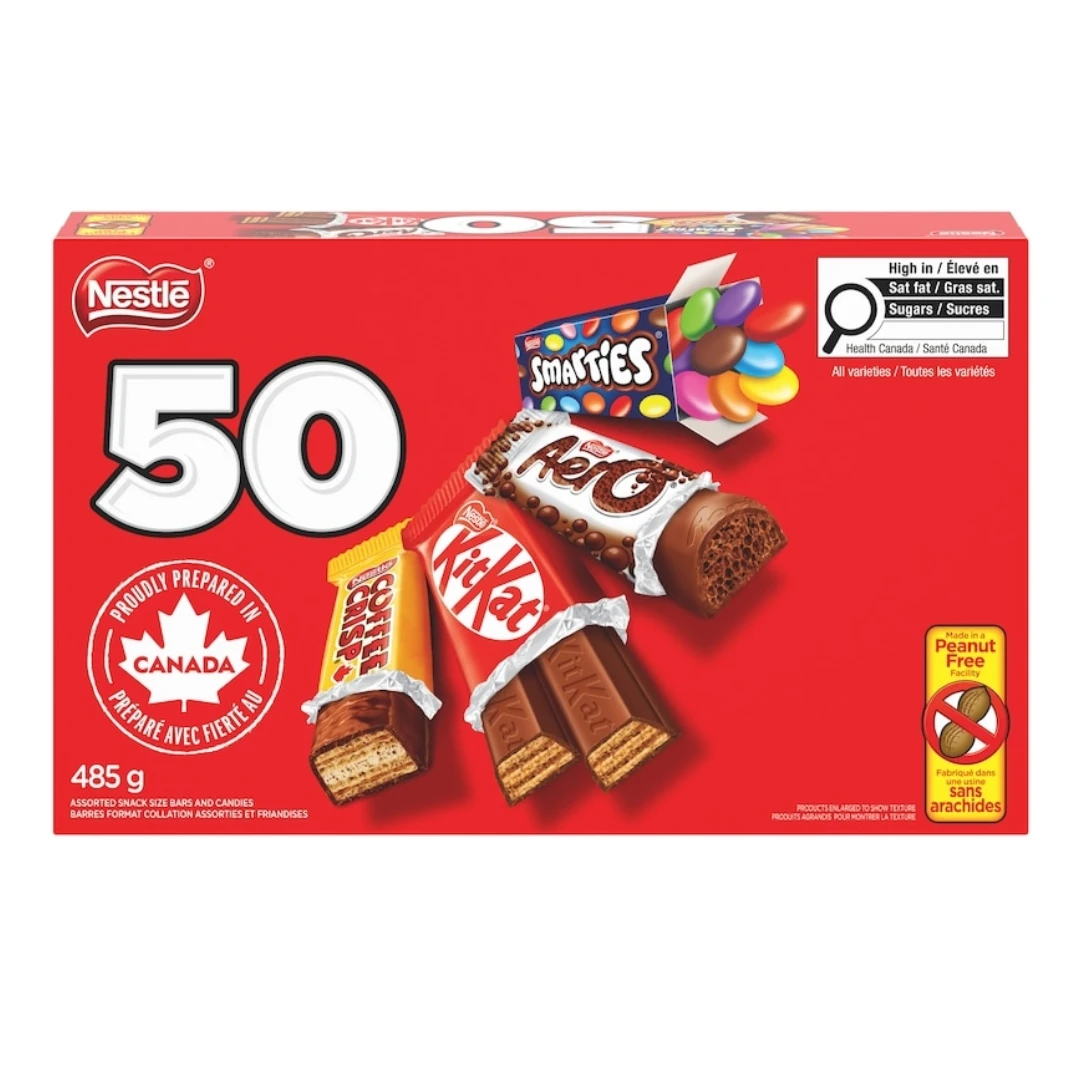 Nestlé Assorted Snack Size Bars and Candies 50 Count