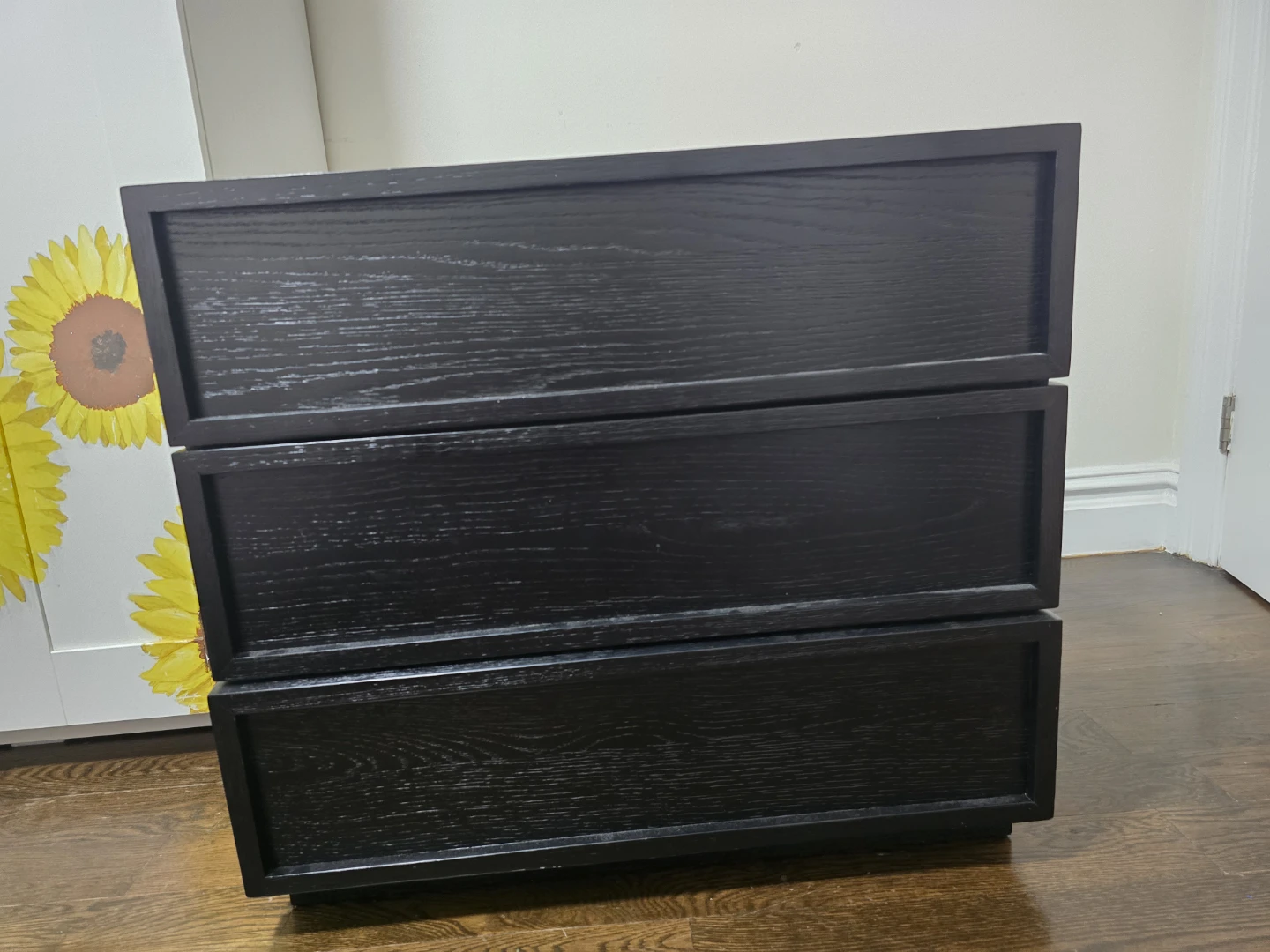 Black 3-Drawer dresser - photo 2