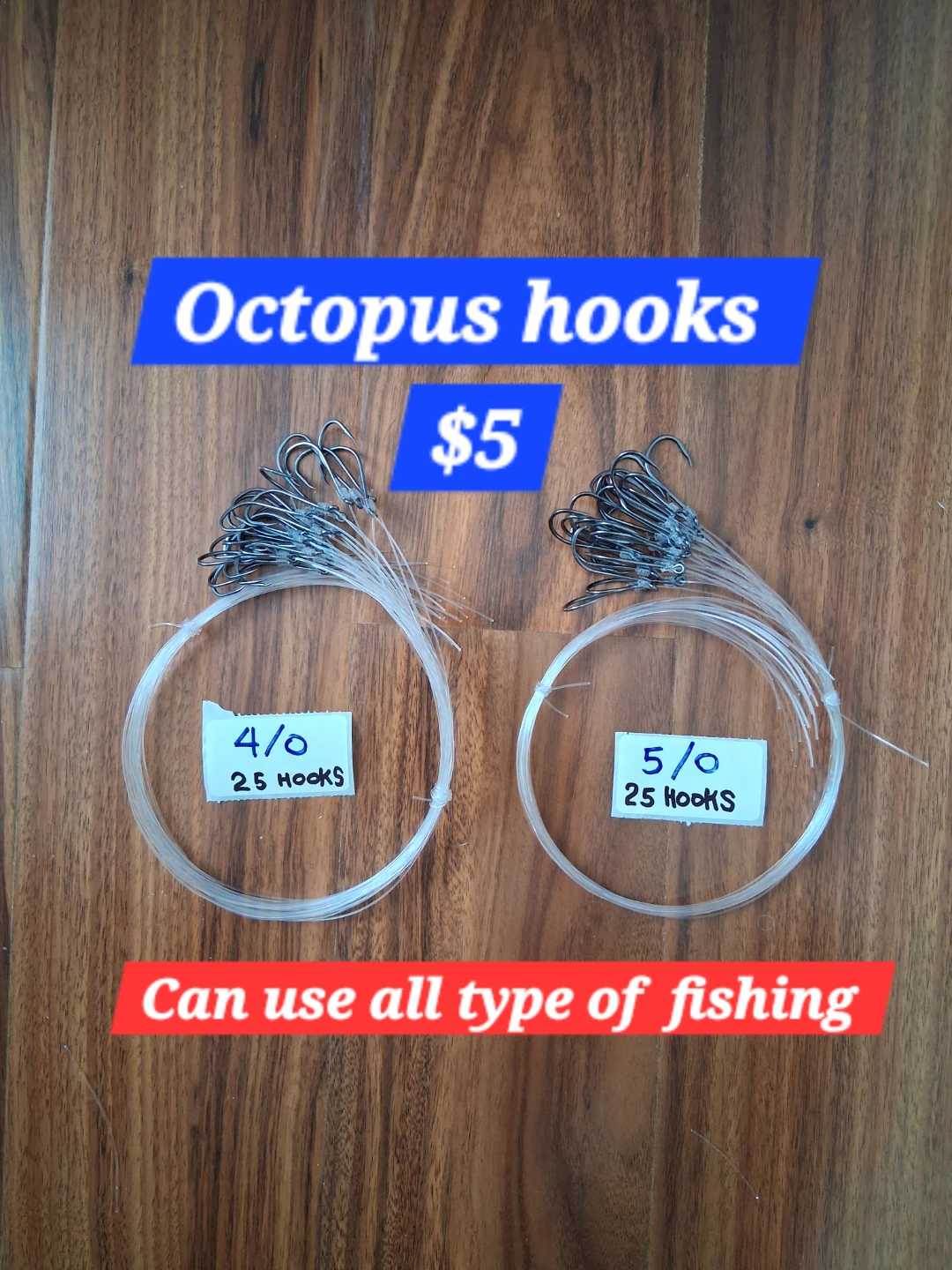 Octopus Fishing Hooks Various Sizes - photo 4