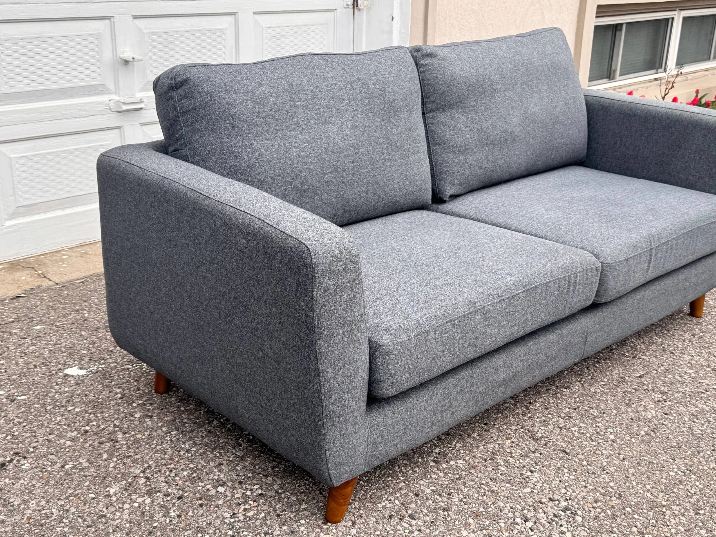 Grey Two-Seater Sofa - photo 2