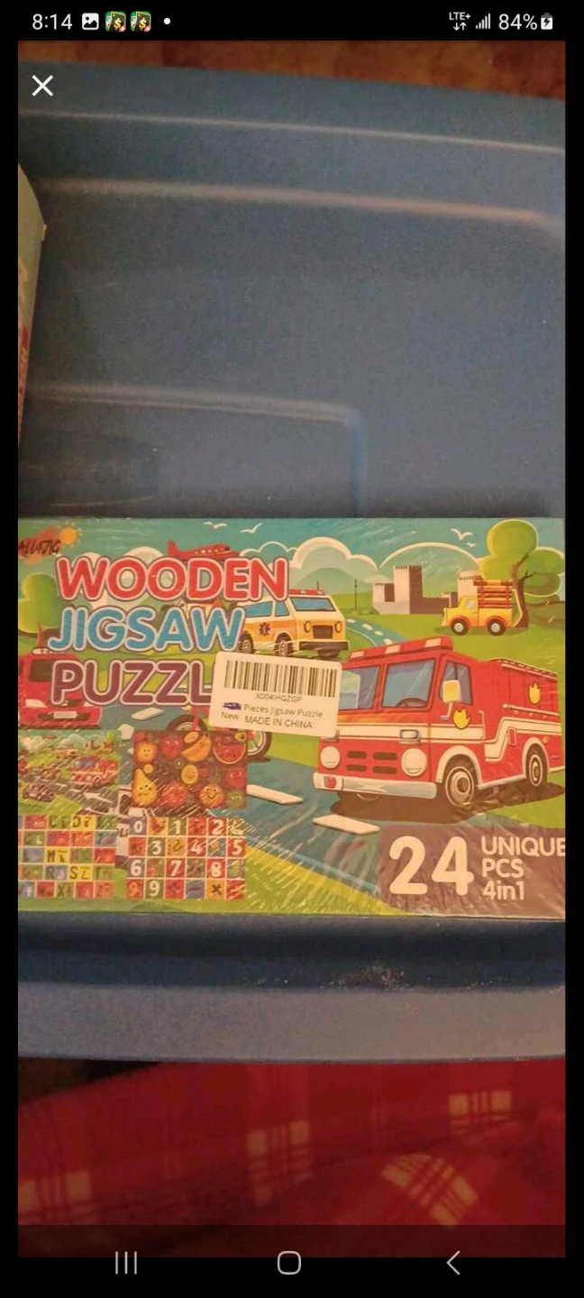 4-in-1 Wooden Jigsaw Puzzle Set