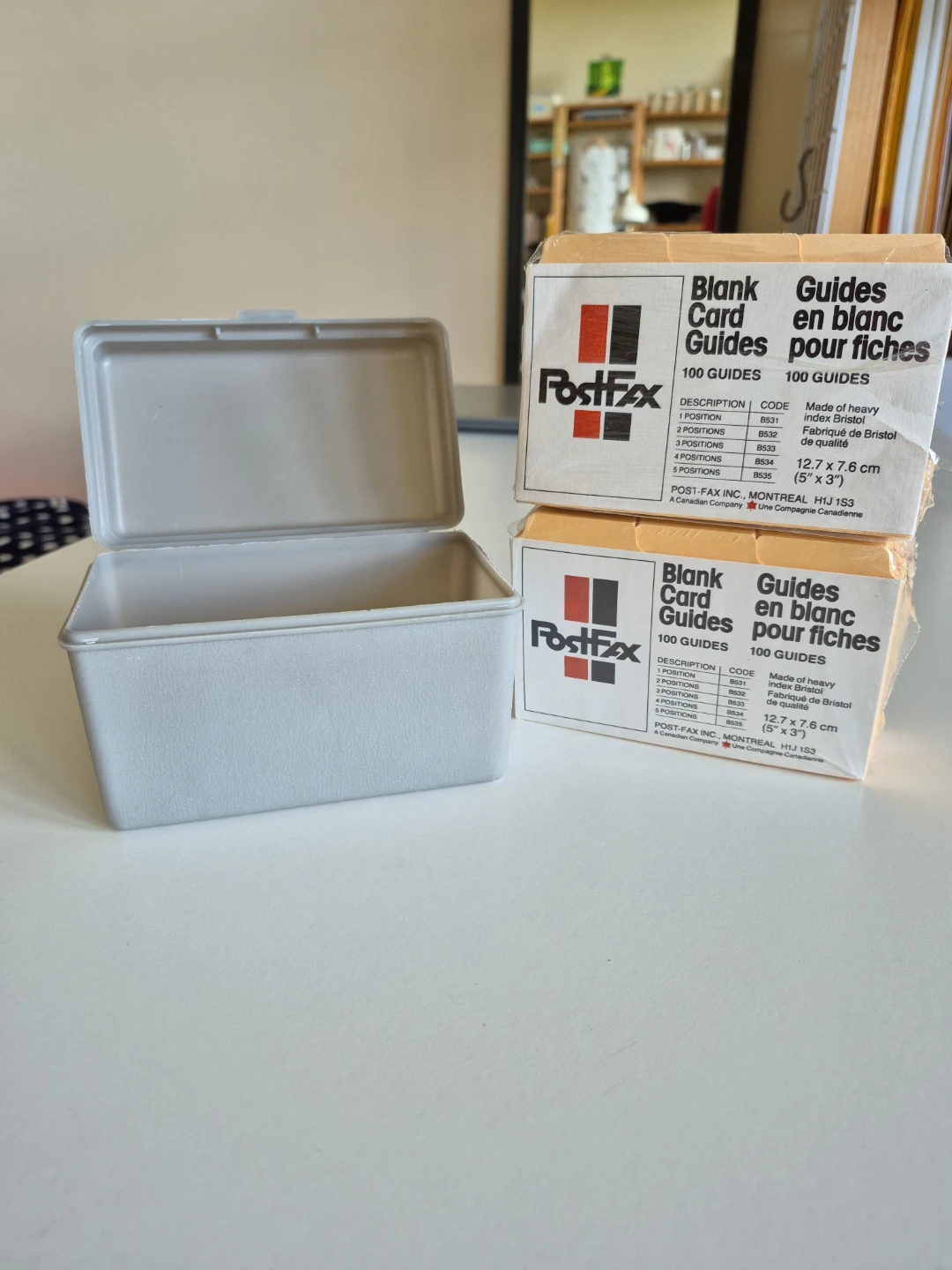 Box + Dividers for 3"x5" Index Cards (Vintage) - photo 5