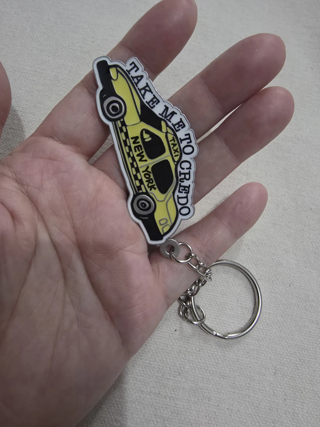 Credo Beauty New York Taxi Keychain 🏈