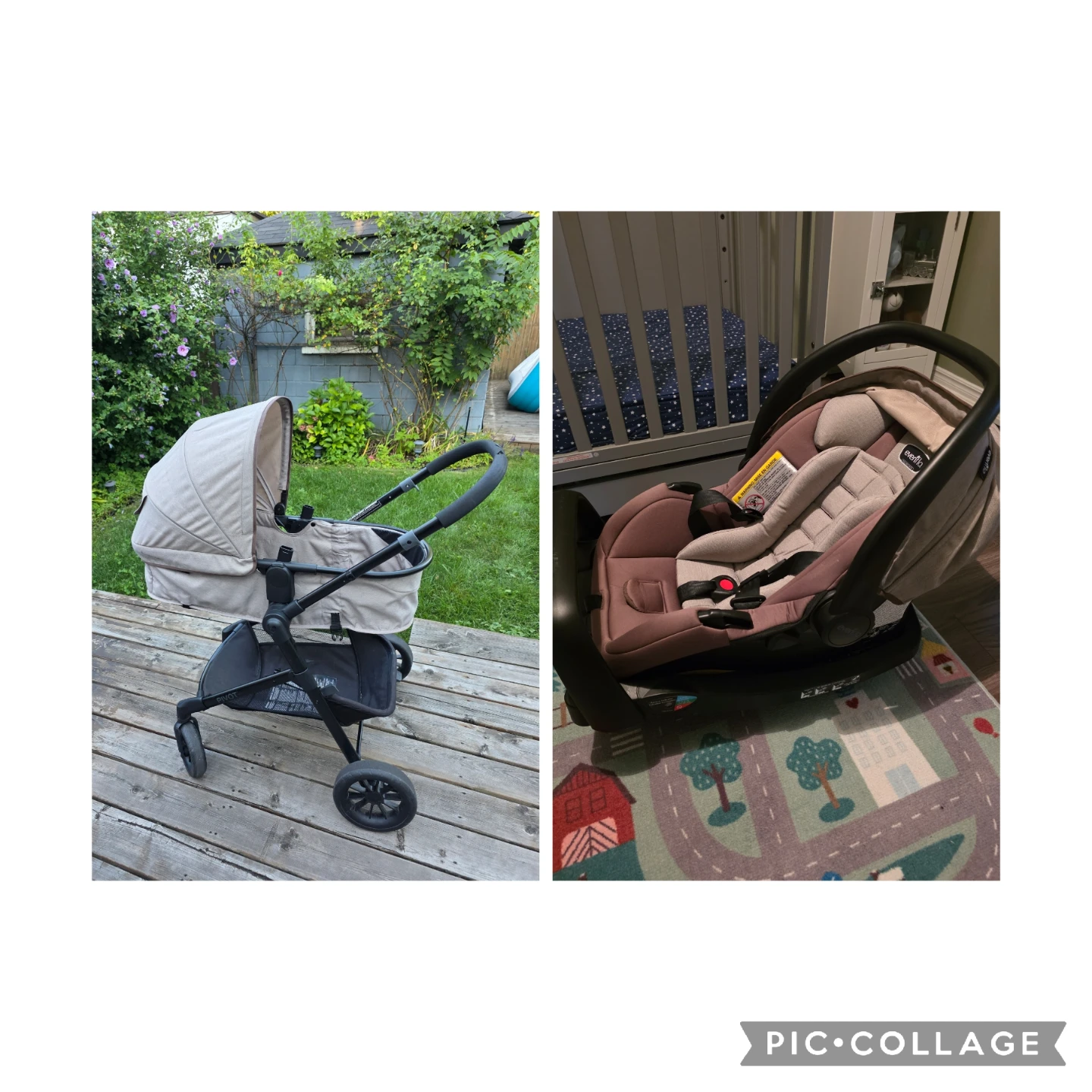 Evenflo car seat and stroller travel system