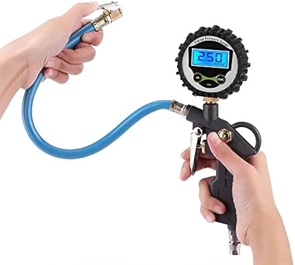 (BRAND NEW) 3-in-1 Air Inflator, Inflation Gun with Gauge, - photo 4