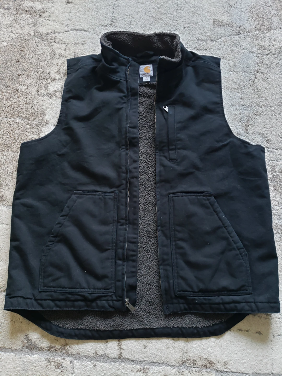 Carhartt Black Sherpa Lined Vest