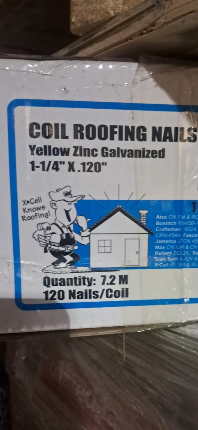 X-Cell Coil Roofing Nails 1-1/4"