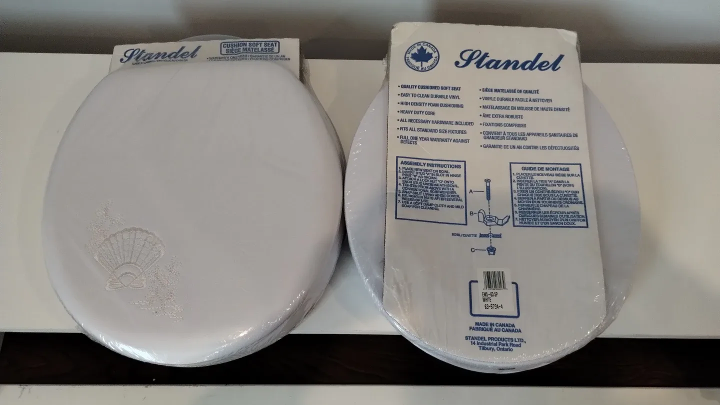 2 Standel Cushioned Soft Toilet Seats - photo 2