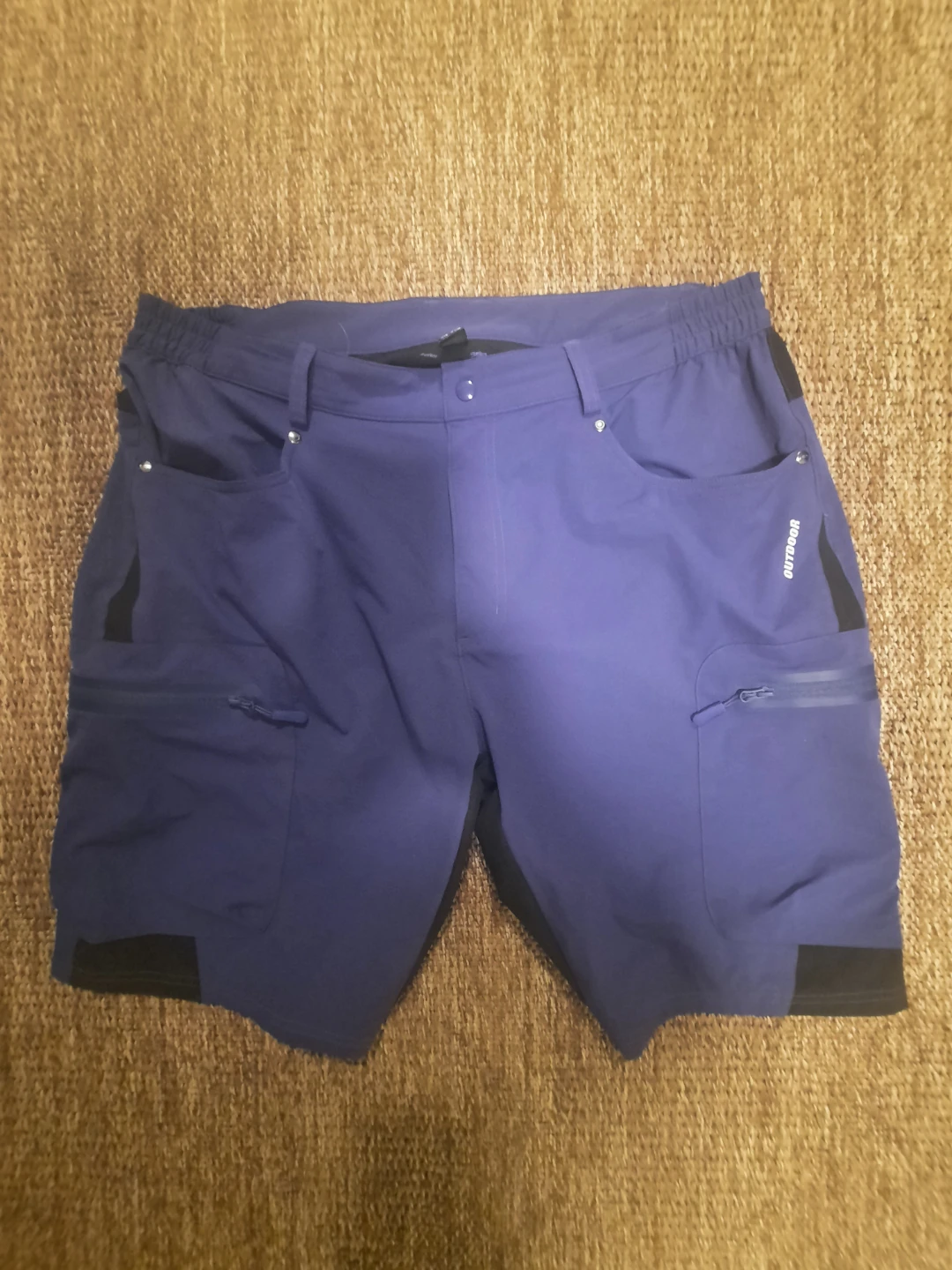 Outdoor Cargo Shorts - Blue. Size 38