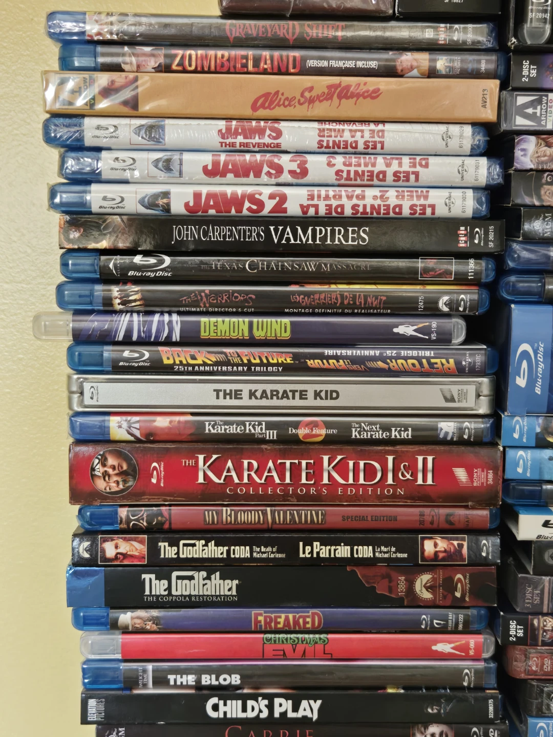 Collection of Horror and Classic Blu-ray Movies