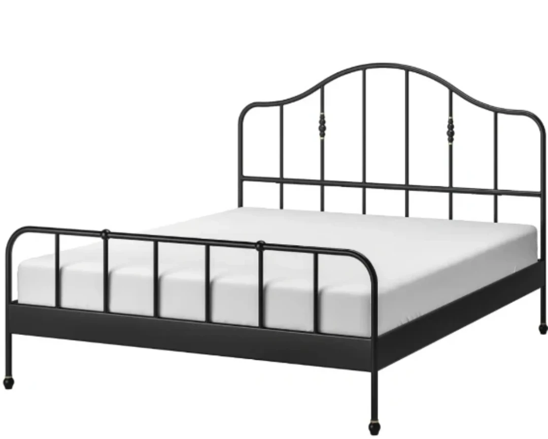 IKEA Sagstua Black Metal Queen Bed Frame - photo 2