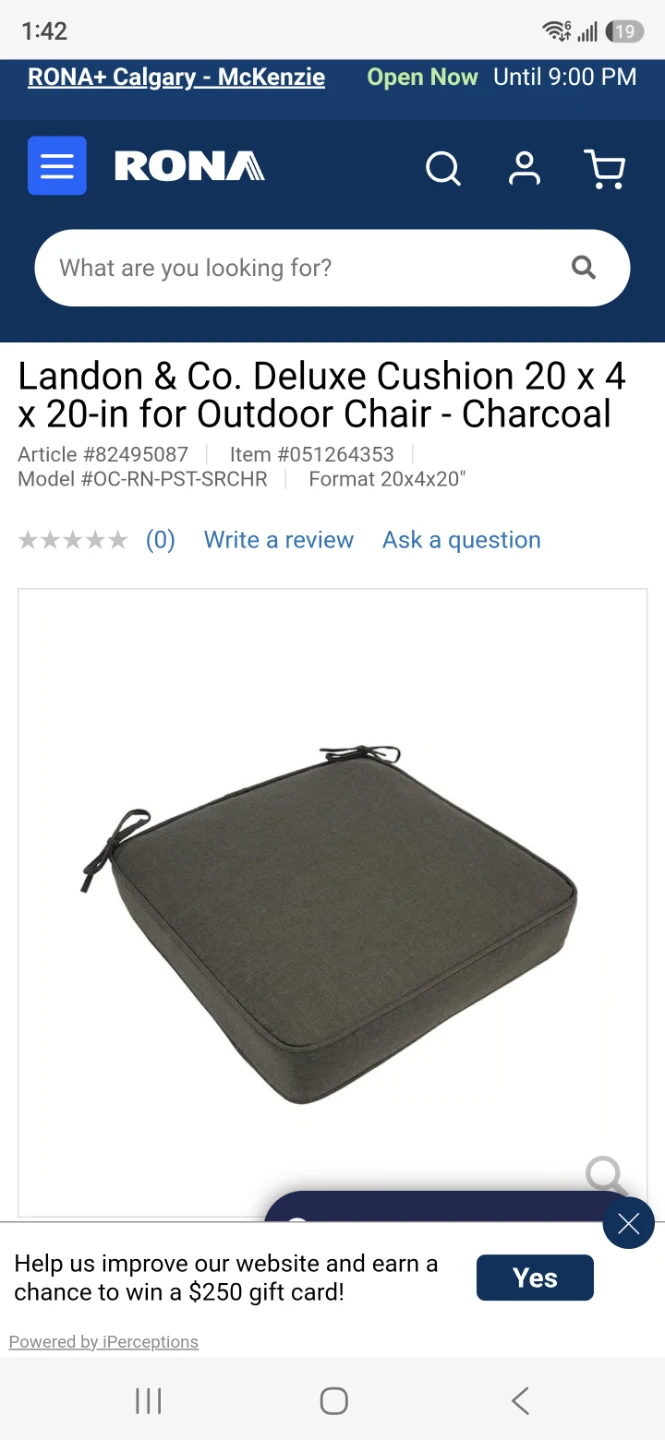 HIGH QUALITY 20x20 PATIO CUSHIONS from LANGDON and CO. - photo 2