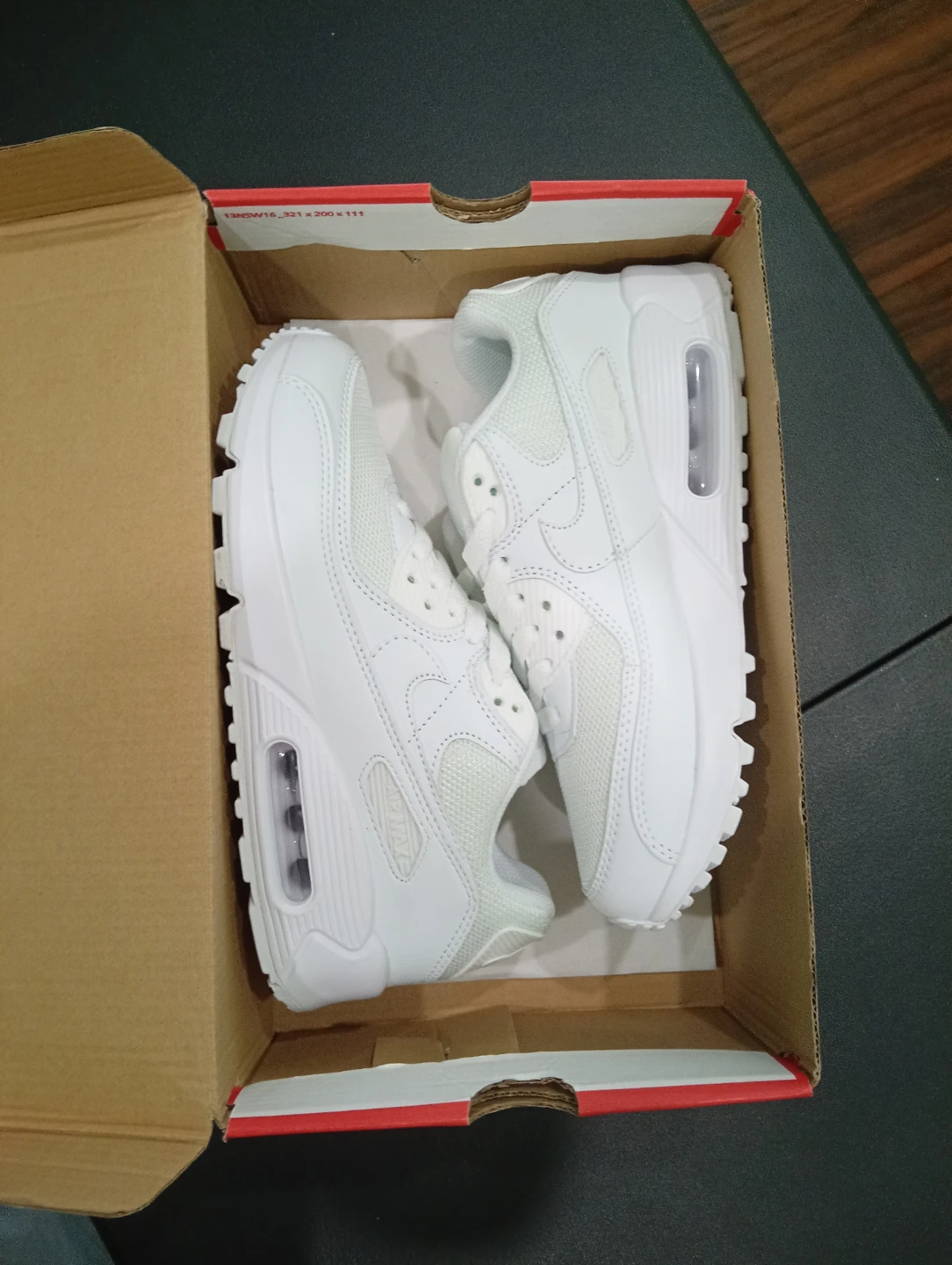 Nike Air Max 90 Triple White women's size 8 - photo 4
