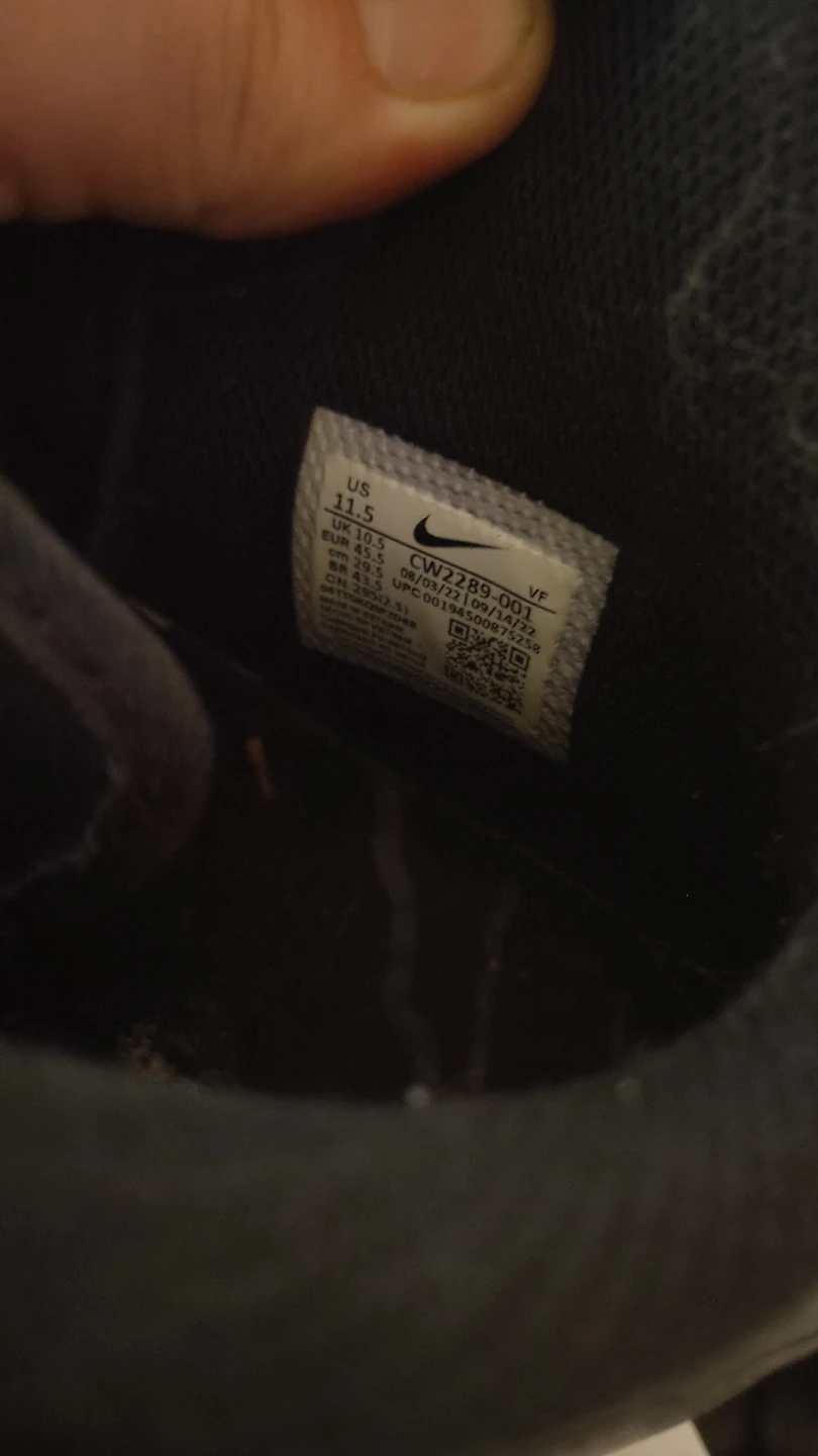 Nike Air Force 1 Mid Black Sneakers 11.5 - photo 3
