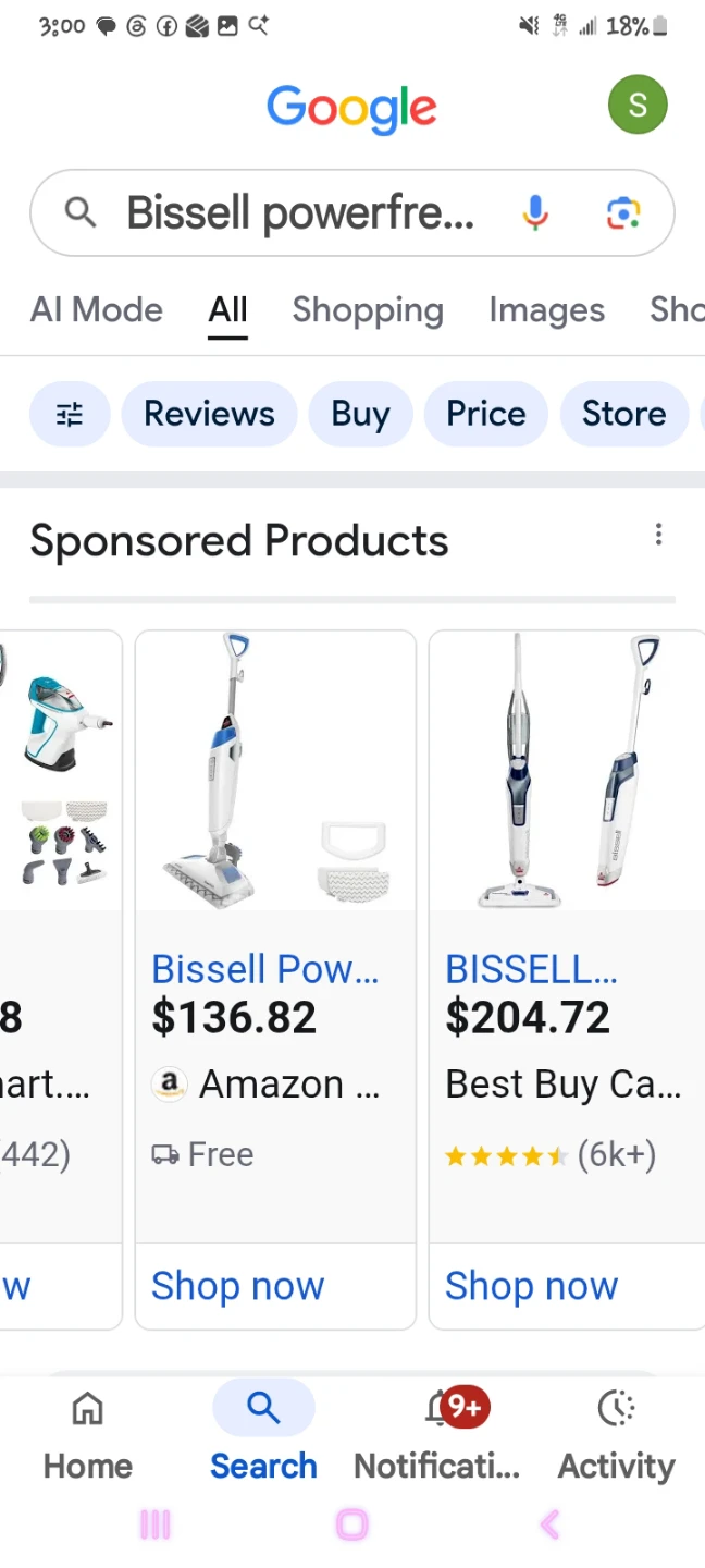 Bissell PowerFresh Steam Mop