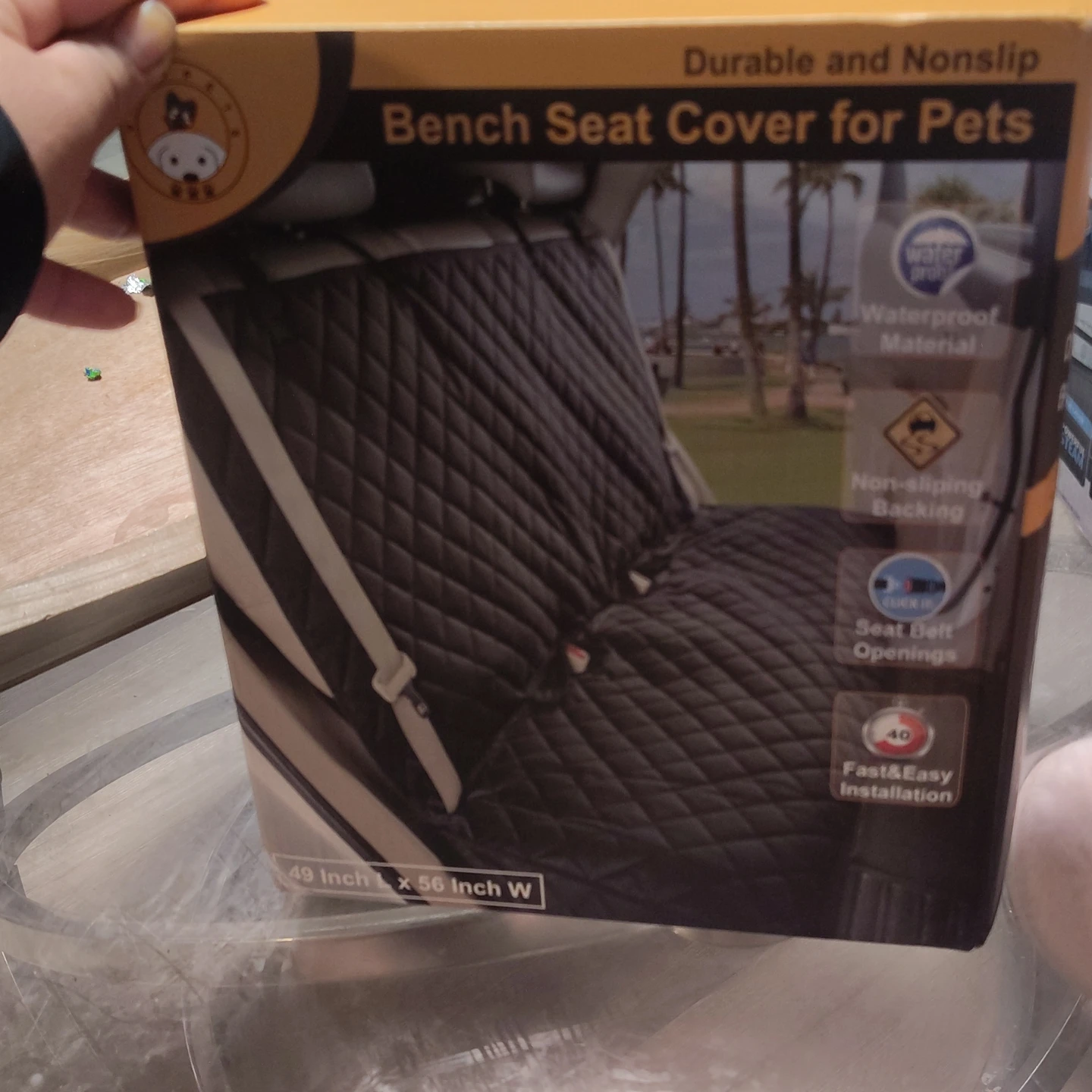 Durable Nonslip Bench Seat Cover for Pets