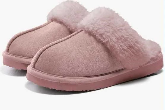 Litfun Fuzzy Memory Foam Slippers Pink