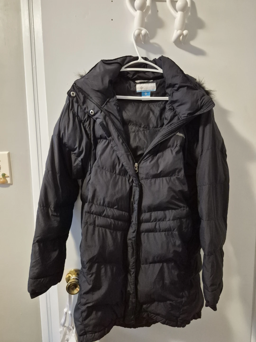 Columbia Black Down-Filled Winter Jacket