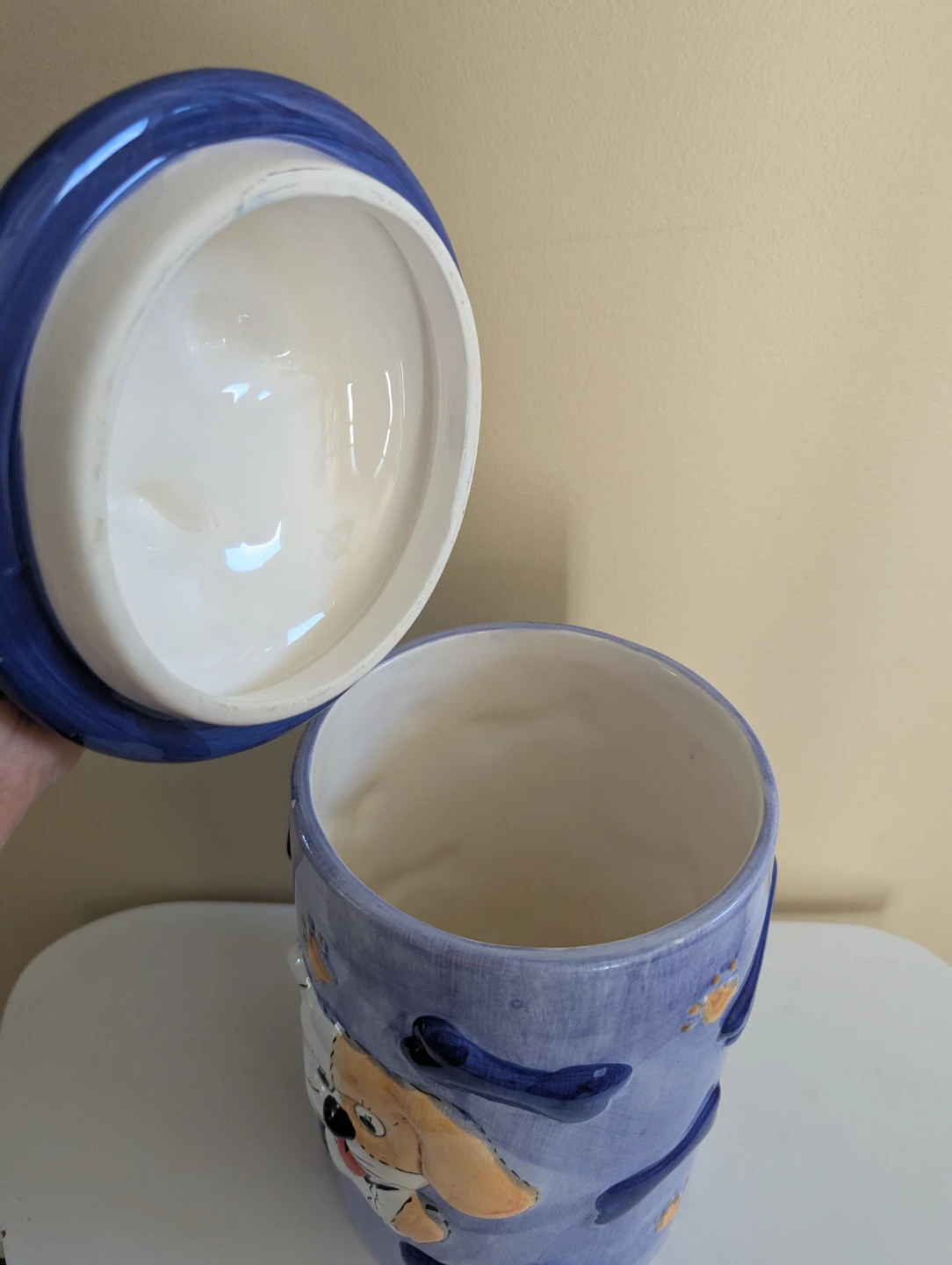 CERAMIC VINTAGE DOG TREAT/FOOD JAR - photo 4