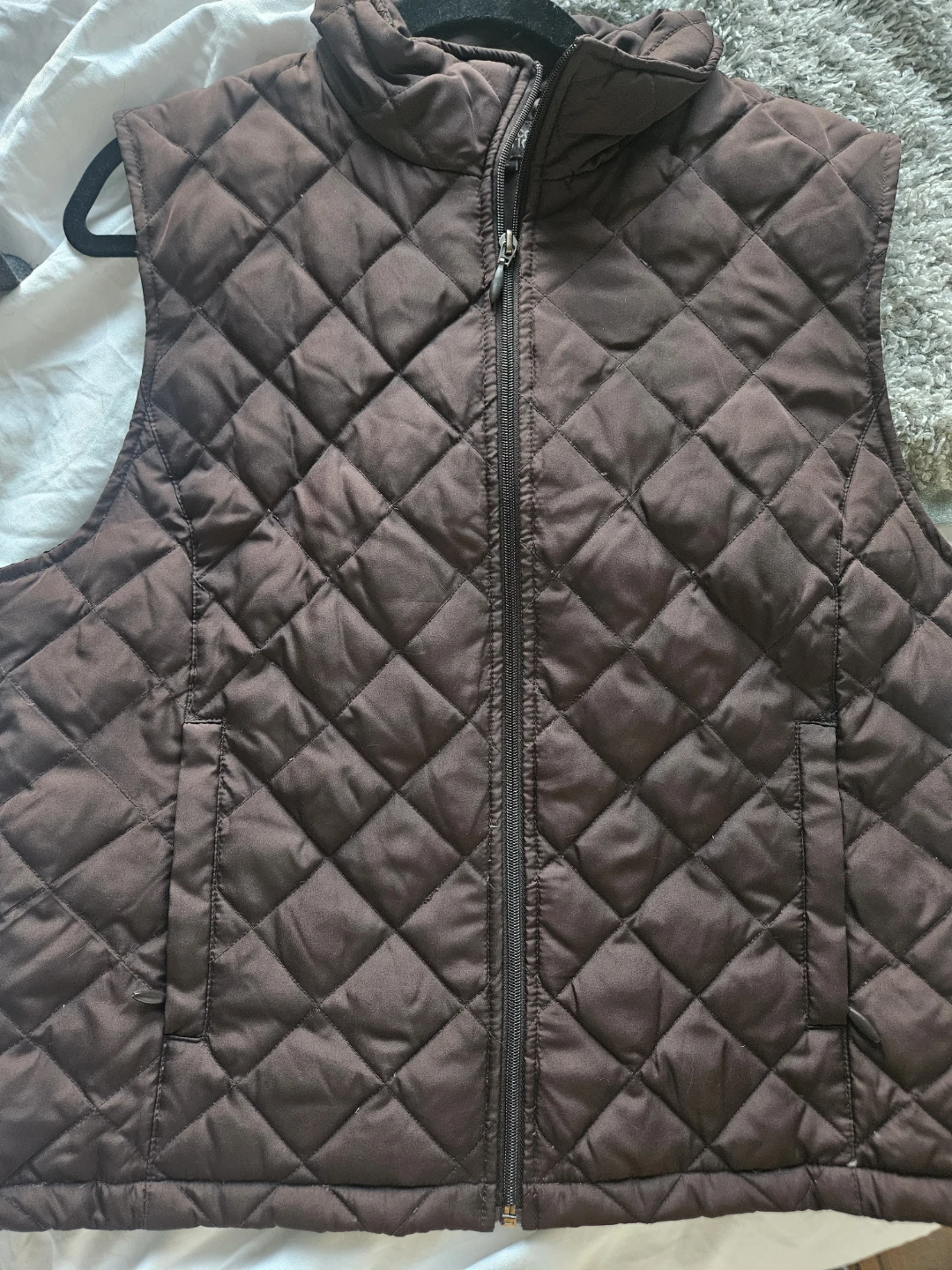 Quilted Brown Vest - photo 3