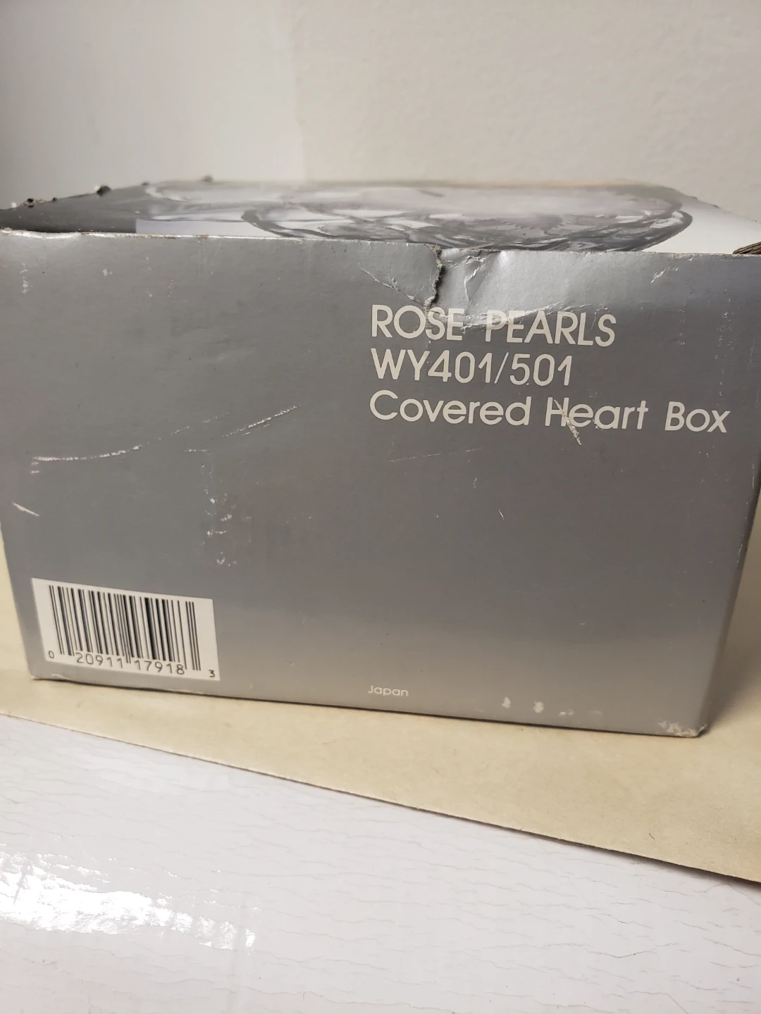 Home Beautiful Rose Pearls Covered Heart Box - photo 2