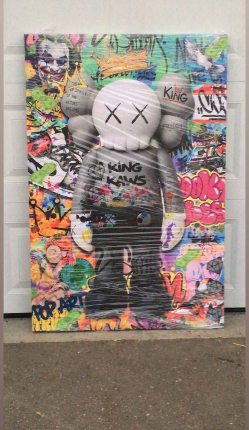 KAWS Style Pop Art Canvas