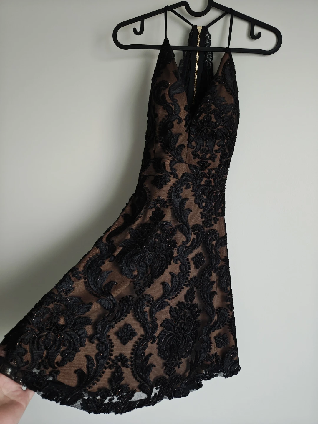 Black Lace Mini Dress