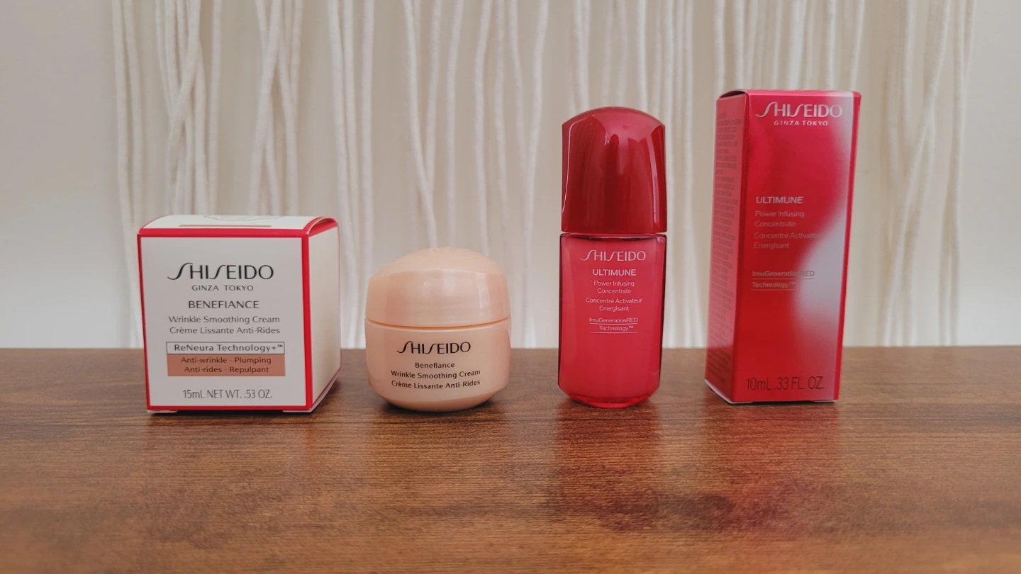 Shiseido Skincare Set + Cosmetic Pouch