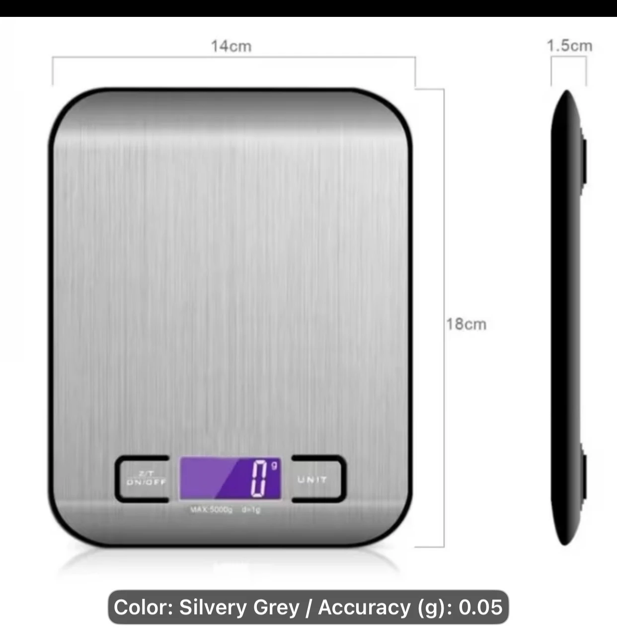 Digital Kitchen Scale 5kg Capacity