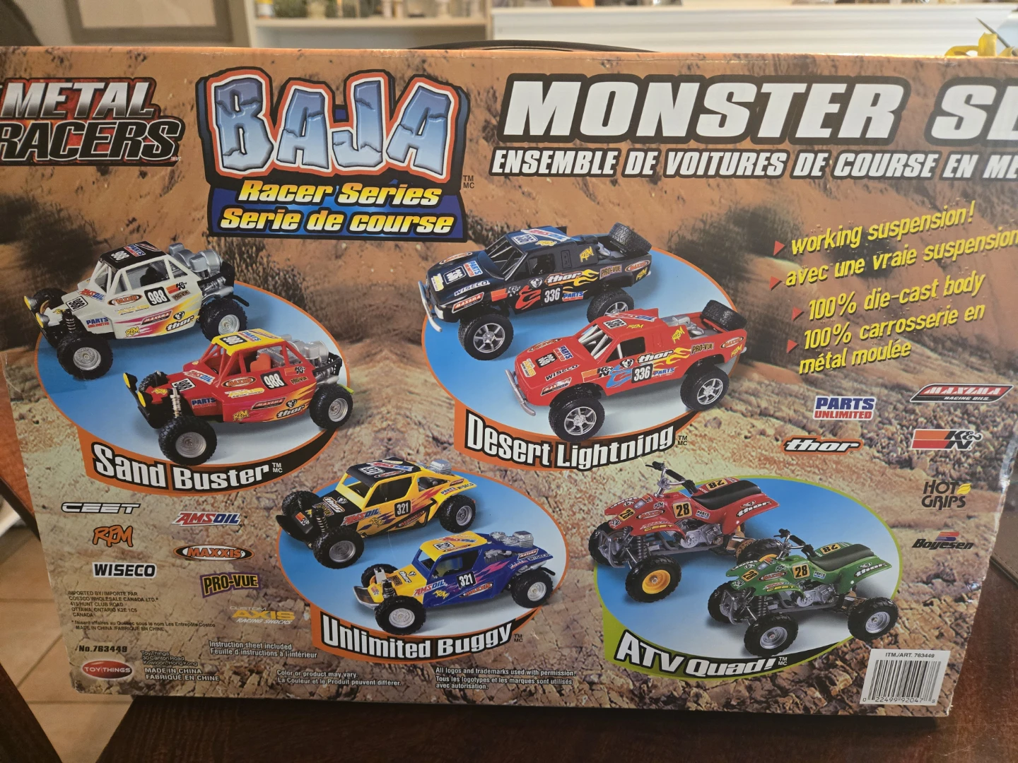 Sealed inside box Metal Racers Baja Monster Set Rare - photo 3